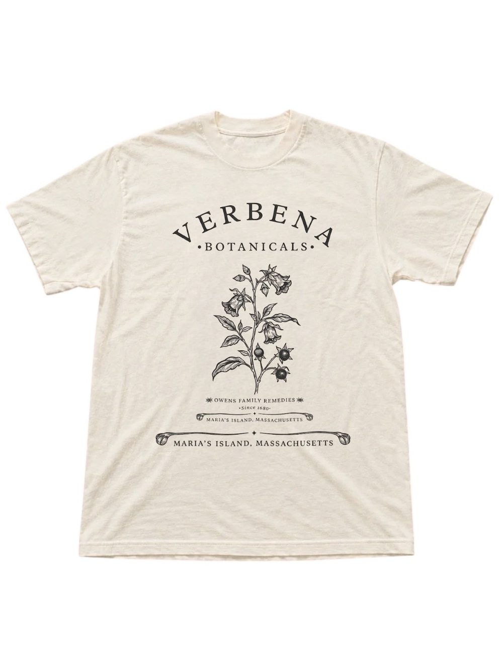 Gildan Verbena Botanicals Cream Graphic Tee